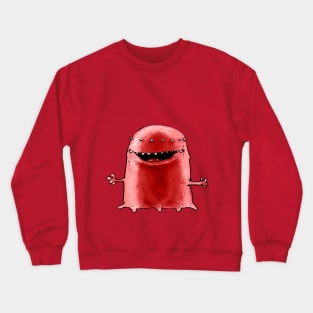 funny weird alien cartoon Crewneck Sweatshirt